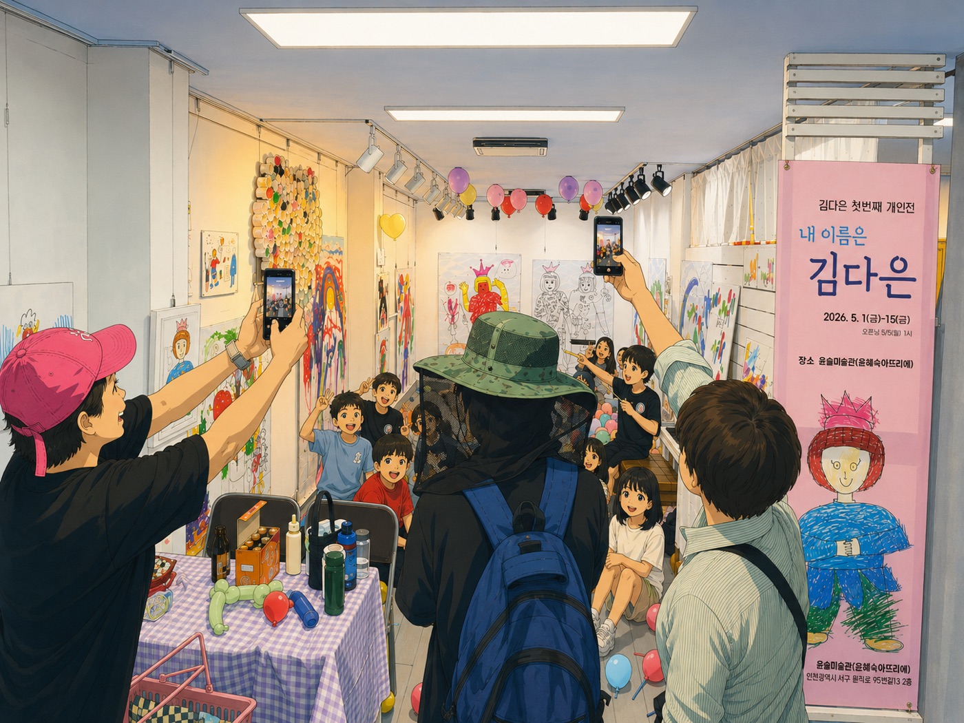 개인전 관람객